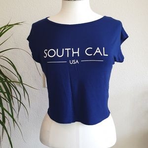 H&M Divided Blue Crop Top